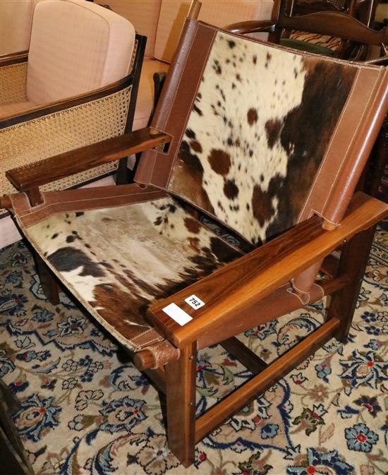 Animal skin chair